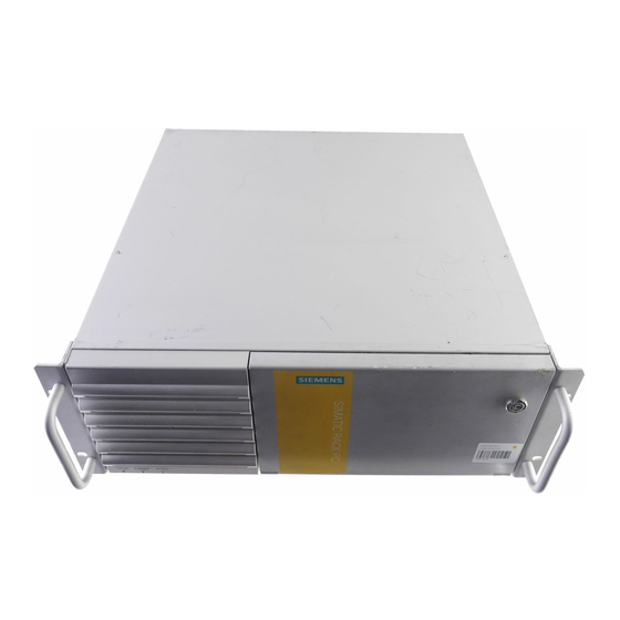 Siemens SIMATIC Rack PC 547B Handbücher