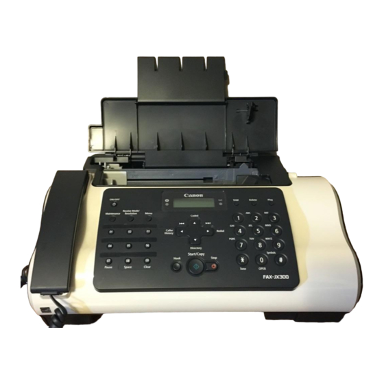 Canon FAX-JX500 Handbücher