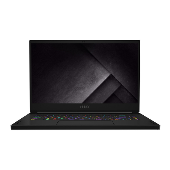 MSI GS66 10SE-045 Handbücher