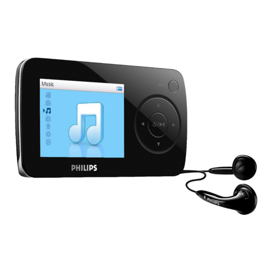 Philips GoGear SA6014 Handbücher
