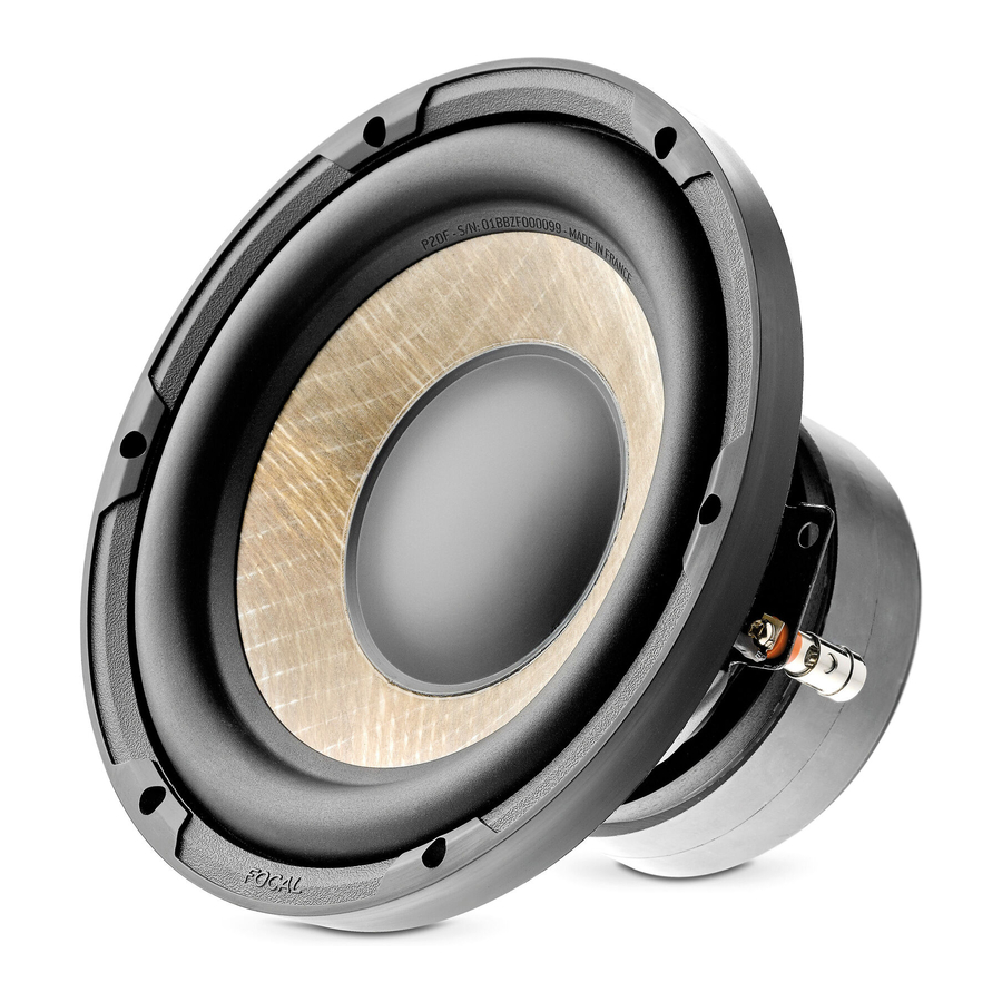 Focal FLAX EVO P 20 FE Handbücher