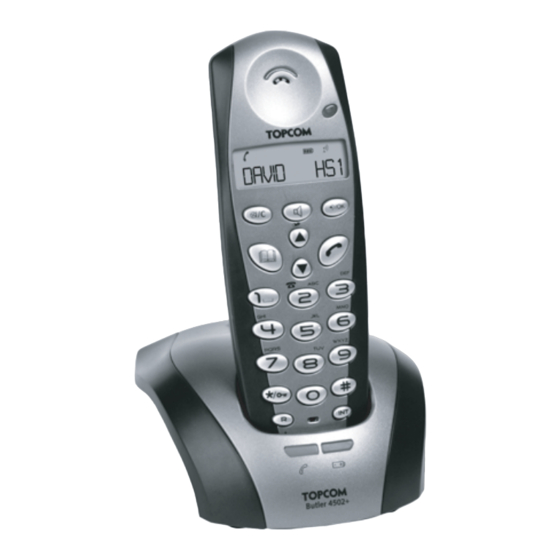 Topcom butler 4502 plus Handbücher