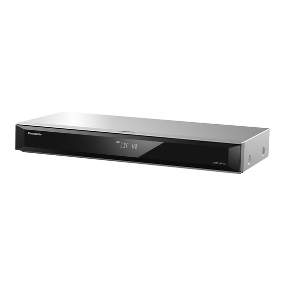 Panasonic DMR-UBS70 Handbücher