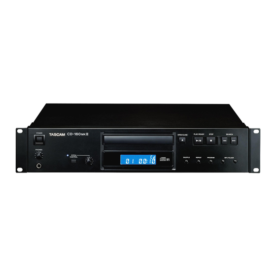 Tascam CD-160mk II Handbücher