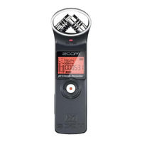 Zoom H1 Handy Recorder Kurzanleitung