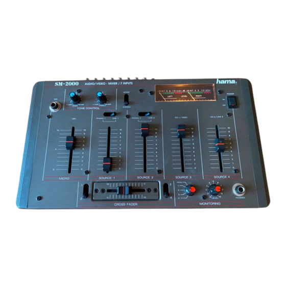 Hama SM 2000 Handbücher