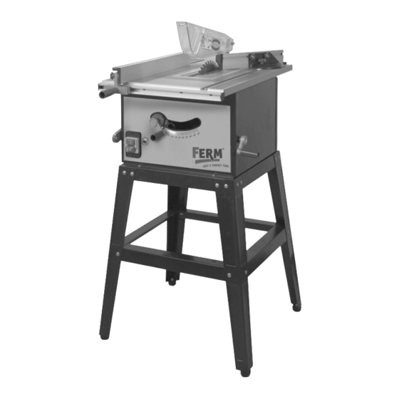 Ferm TSM1007 Handbücher
