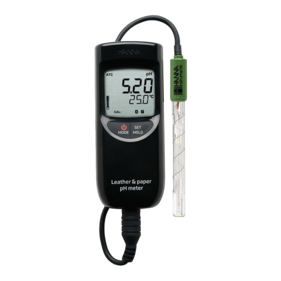 Hanna Instruments HI99171 Handbücher