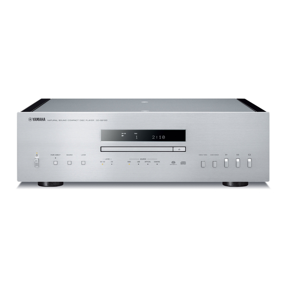 Yamaha CD-S2100 Handbücher