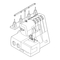 Nähmaschinen Carina Top-lock DF Handbuch