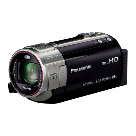 Panasonic HC-V720 Handbücher