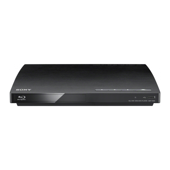 Sony BDP-S185 Handbücher