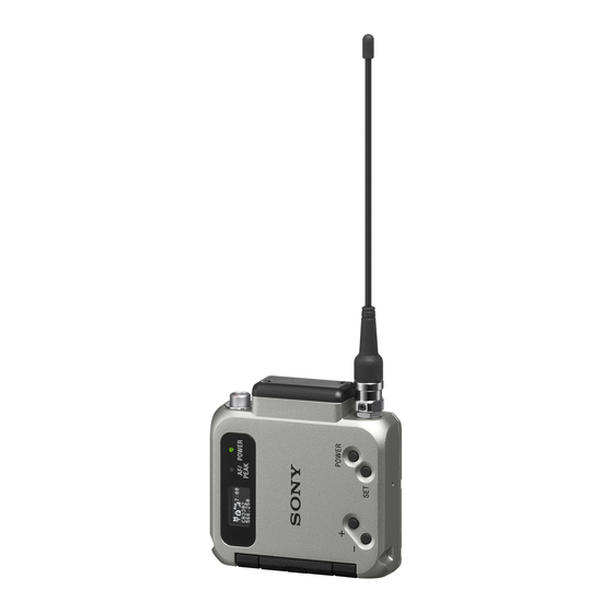 Sony DWT-B03R Handbücher