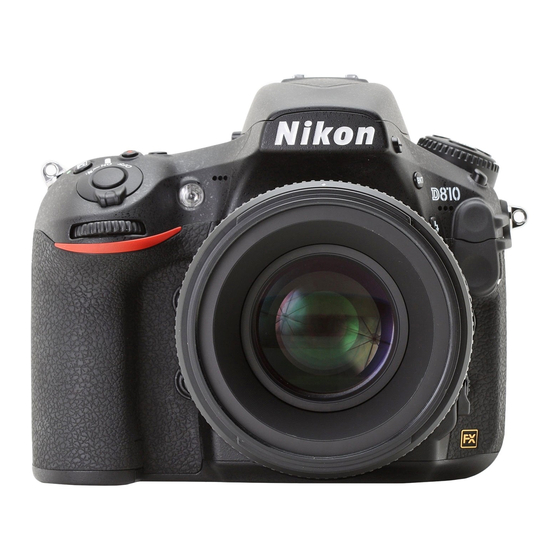 Nikon D810 Handbücher