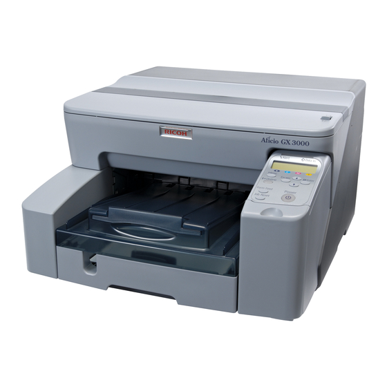 Ricoh Aficio GX3000 Handbücher