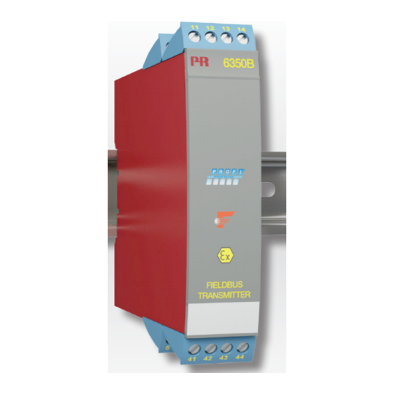 PR electronics PROFIBUS PA 6350 Handbücher