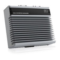 Sma INVERTER MANAGER Installationsanleitung