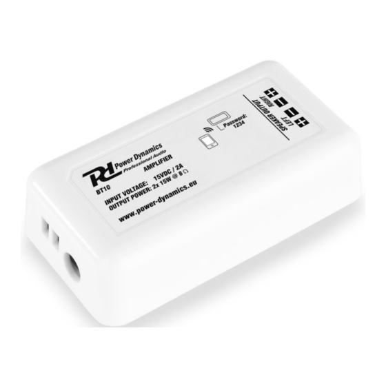 Power Dynamics BT10 Handbücher