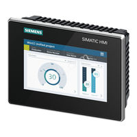 Siemens MTP700 Unified Comfort Kurzanleitung Zur Installation