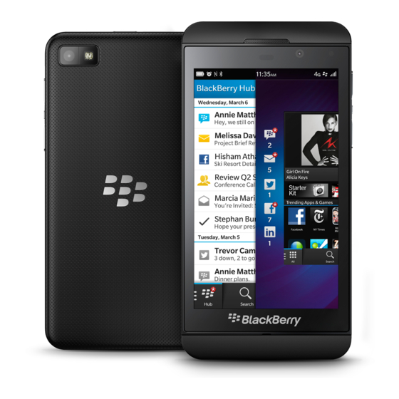 BlackBerry Z10 Handbücher