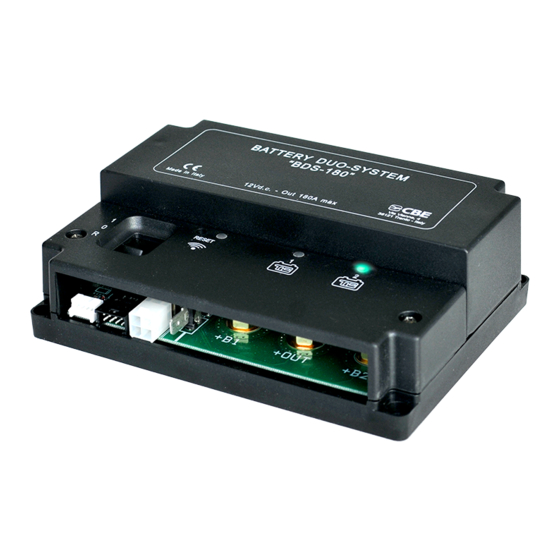 CBE ENERGY LINE BATTERY DUO SYSTEM BDS180 Handbücher