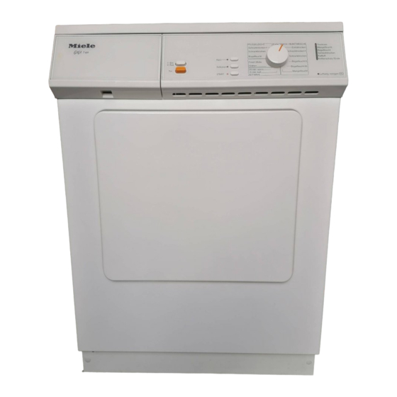 Miele T 491 novotronic Handbücher