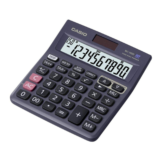 Casio DJ-120D Handbücher