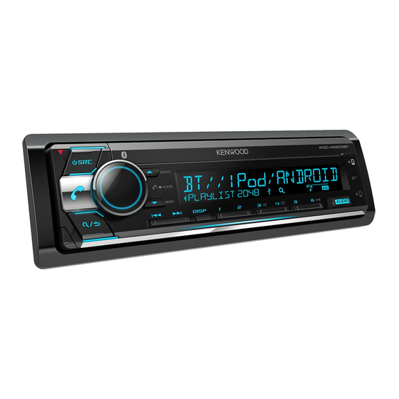 Kenwood KDC-X5200BT Handbücher