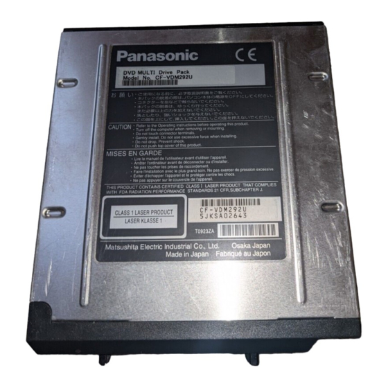Panasonic CF-VDM293U Handbücher